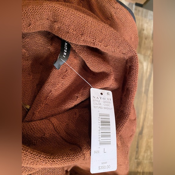 Natori luxury knitwear, a rich chestnut brown sweater dress, large, so soft! - Picture 8 of 12